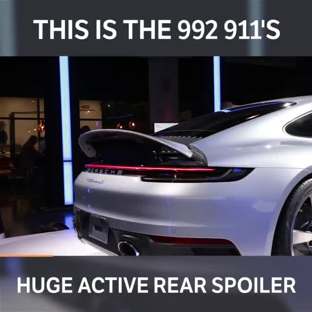 Đây chính là cánh gió sau "khổng lồ" trên Porsche 911 mới