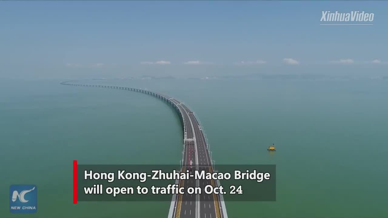 Cận cảnh cây cầu nối liền Trung Quốc đại lục và Hồng Kông