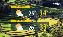 Bản tin thời tiết 19h45 - 20/9/2023