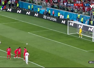 ĐT Tunisia 1-1 ĐT Anh: Sassi lập công từ chấm phạt đền (FIFA World Cup™ 2018)