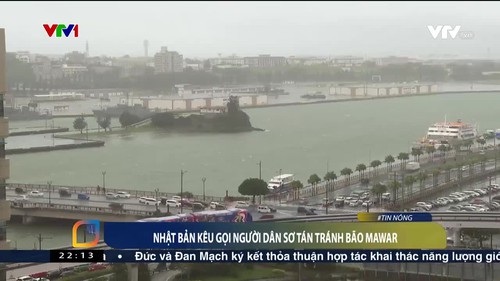Nhật kêu gọi người dân sơ tán tránh bão Mawar